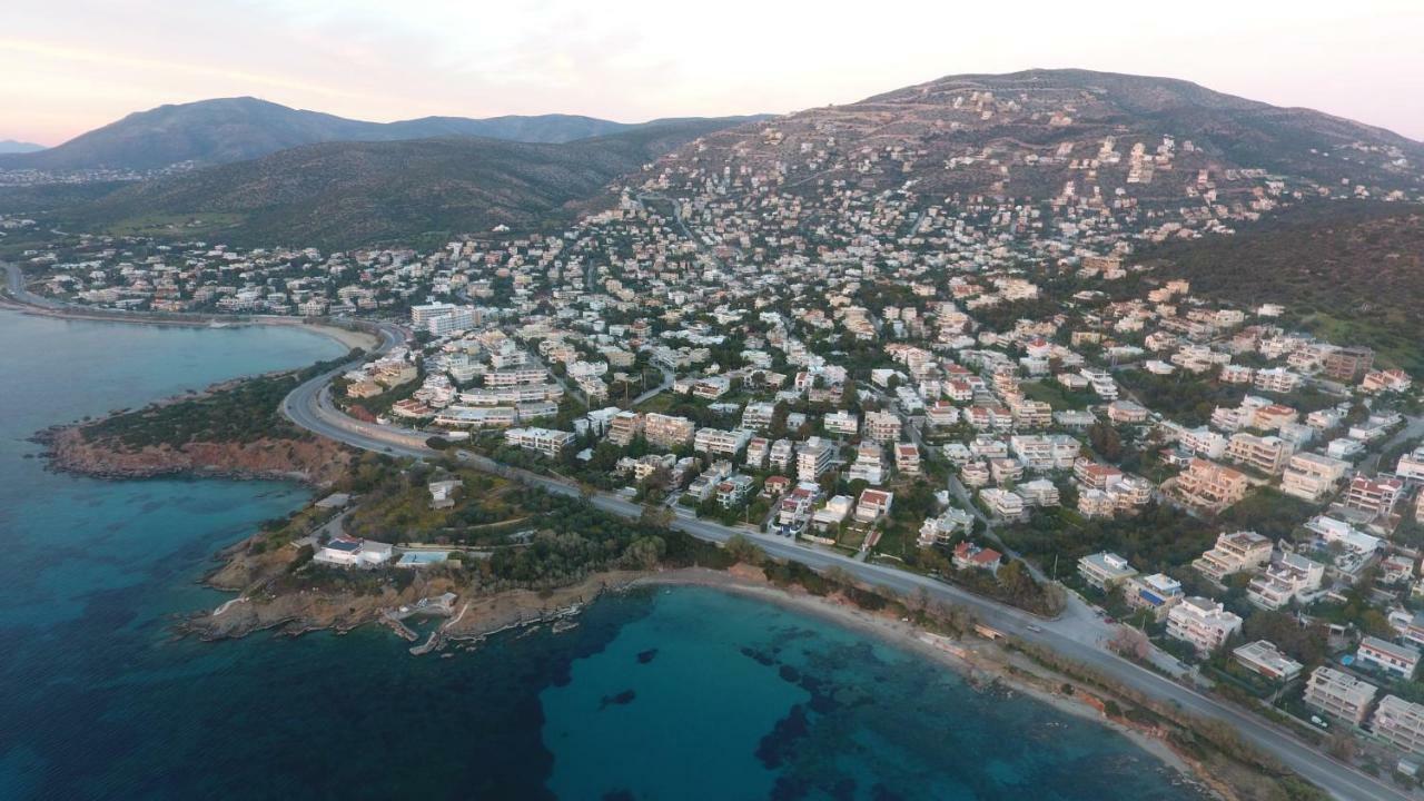Saronida Summer Studio With Breathtaking View Lagonisi Exterior photo